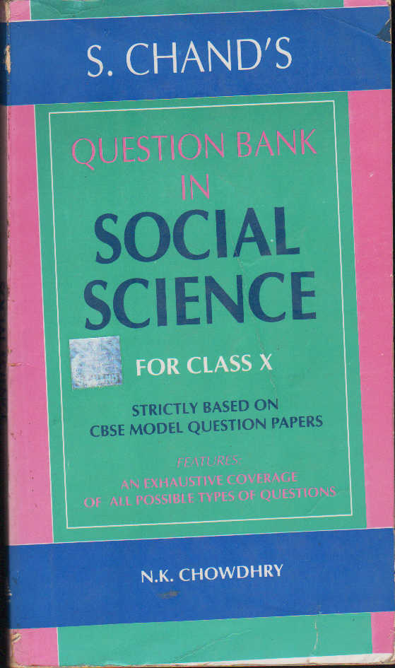 QUESTION BANK IN SOCIAL SCIENCE  FOR CLASS X.