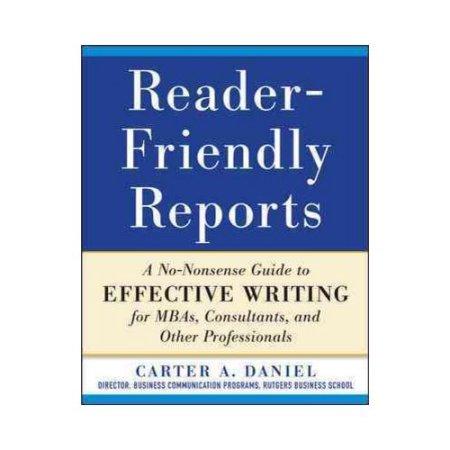 READER FRIENDLY REPORTSTIVE NO NONSENSE GUIDE TO 
