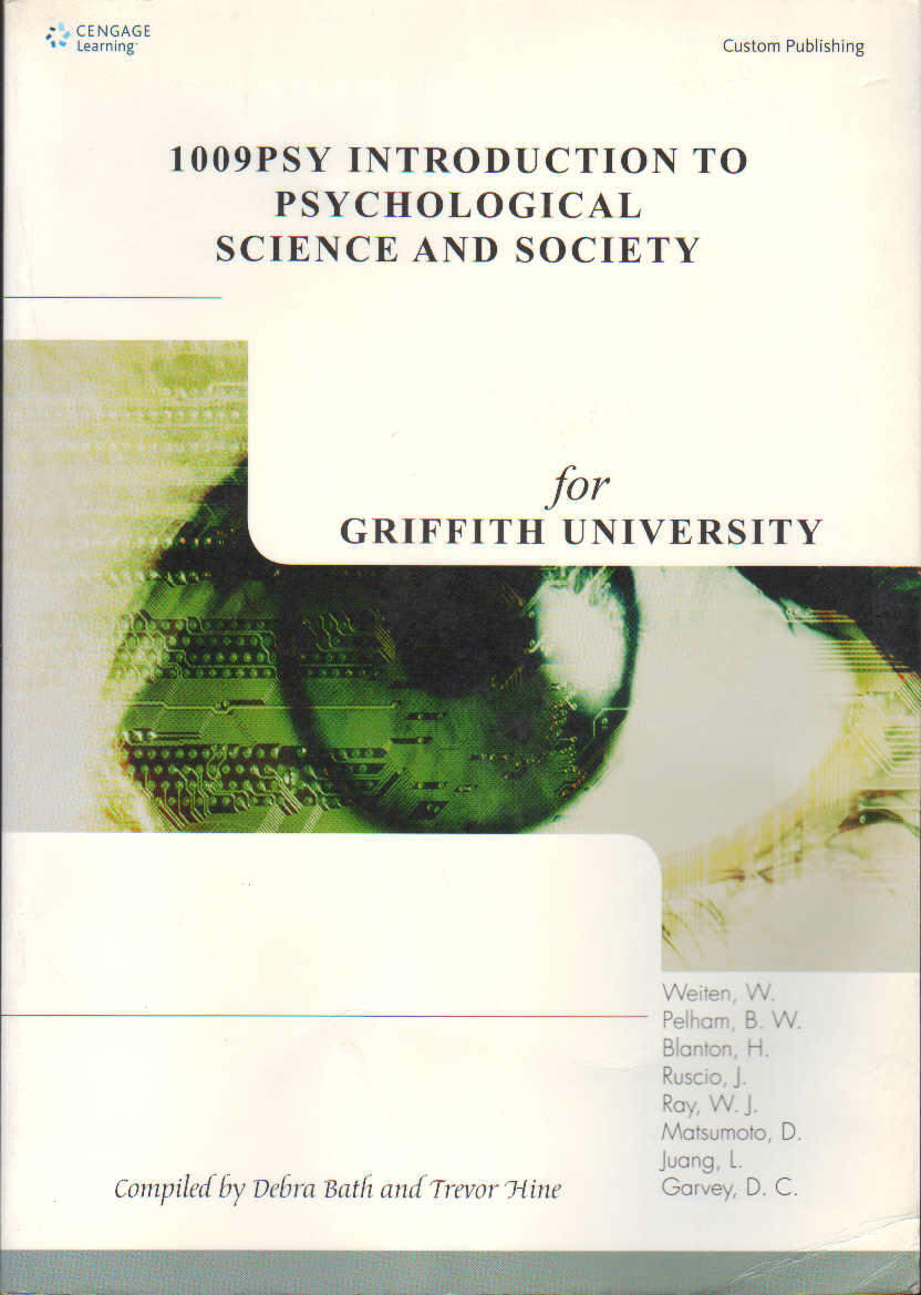 1009PSY INTRODUCTION TO PSYCHOLOGICAL SCIENCE AND