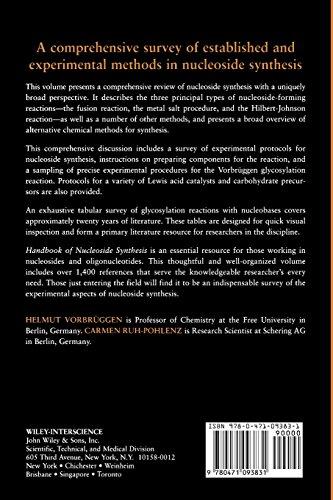 HANDBOOK OF NUCLEOSIDE SYNTHESIS