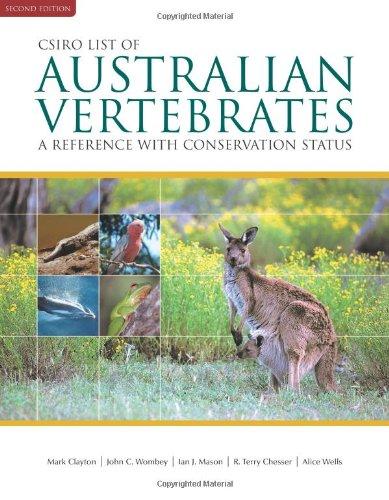 CSIRO LIST OF AUSTRALIAN VERTEBRATES A REFERNCE WITH 