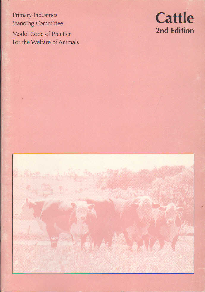 CATTLE MODEL CODE OF PRACTICE FOR THE WELFARE OF ANIMALS