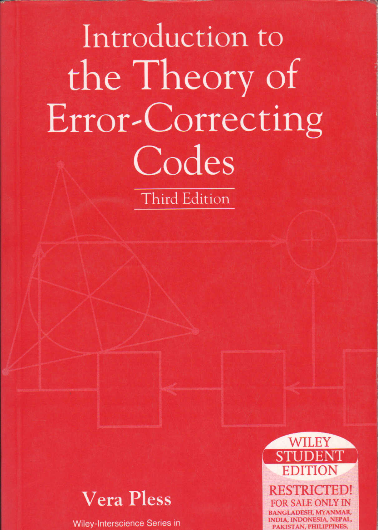 INTRODUCTION TO THE THEORY OF ERROR CORRECTING CODES